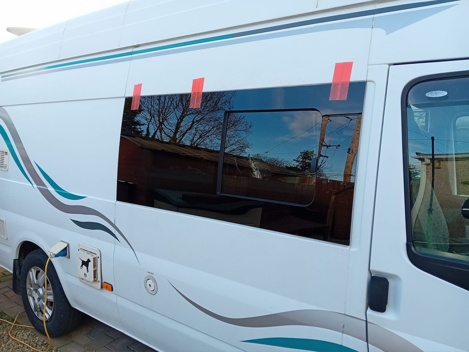 Ford Transit Side window install